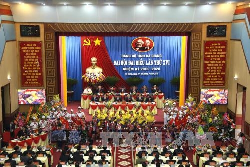 Khai mạc Đại hội đại biểu Đảng bộ tỉnh Hà Giang lần thứ XVI